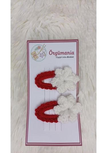 Yılbaşı Tokası- Kar Taneli Toka Bordo