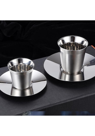 Suntek Çift Cidarlı Kahve Kupa Yalıtımlı Çay Bardağı