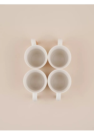 Sl Home Çay Ve Kahve Bardakları 4 Adet 250 Ml "trento" Hediye 221704759 Beyaz