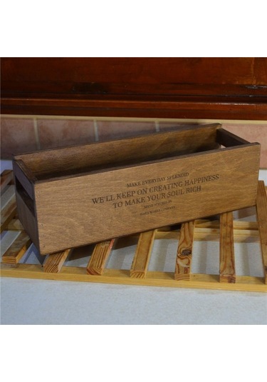 Ahşap Organizer Ceviz Mutfak Organizer Çok Amaçlı