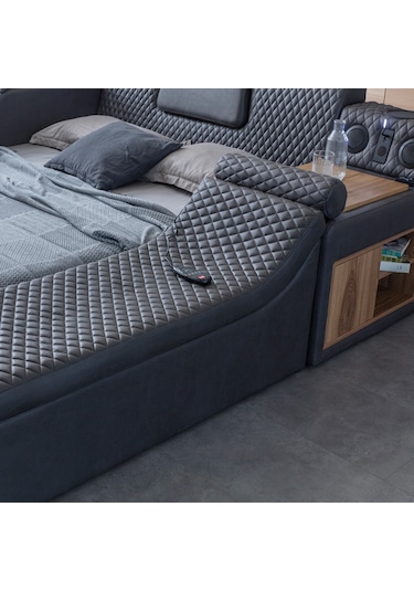 Eymense Escape Tv Modullü Akıllı Lüx Karyola Antrasit