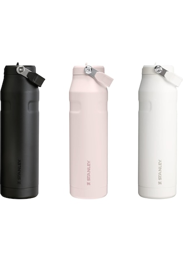 Stanley The Iceflow Flip Straw Pipetli Termos 1.06 Lt Beyaz Beyaz