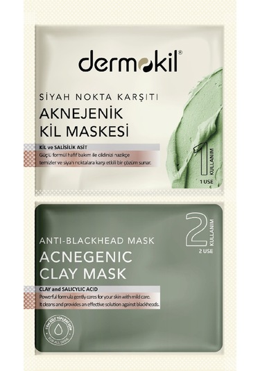 Dermokil Siyah Nokta Karşıtı Kil Maskesi 2 7.5 ML