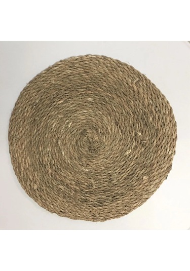 Hasır Supla 6'lı Set Amerikan Servis 34 Cm Çap Supla 6 Adet Hasır