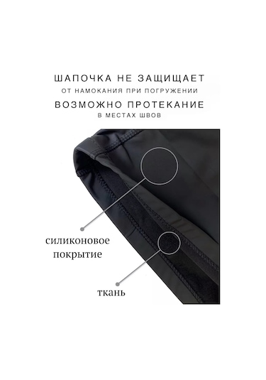 Büyük Emdirilmiş Yüzme Ve Havuz Şapkası 218269959 Siyah Melanj