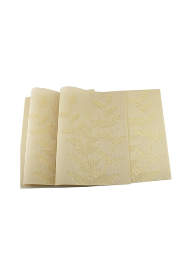 Kahverengi 6 Adet Pvc Masa Paspasları Kaymaz Su Geçirmez Placemats Yaprak Çiçek Ağacı Masa Dekoratif Paspaslar Mutfak Aksesuarları Kahverengi