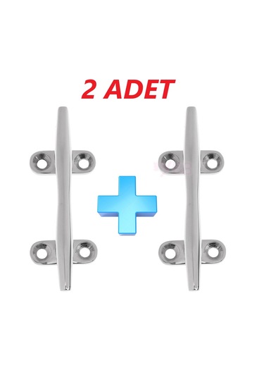 2'li Paslanma Krom Koç Boynuzu. 12cm. Tekne Demirleme