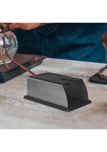 Suntek Espresso Tamper Tutucu İstasyonu Anti Kaymalı Siyah