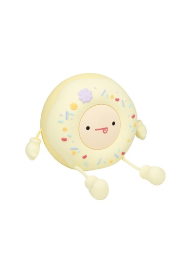 Suntek Silikon Donut Gece Lambası, Komik, Yumuşak, Yatak Odası Beyaz Çok Renkli