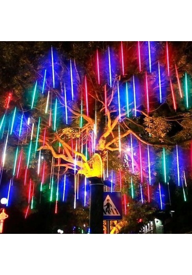 Periboia Solar Meteor Tüp Bahçe Dış Mekan Aydınlatma Led 8 Adet Diğer