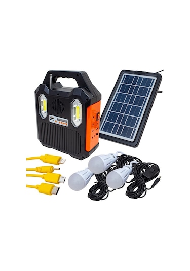 Everton RT-903 Solar Panelli Mp3 Radyo Işıldak Fener Aydınlatma Siyah