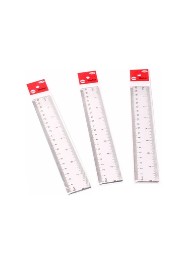 Kosona 20cm Plastik Şeffaf Cetvel, Çizim Ve Tasarım İçin Öğrenci Stüdyo Gereci