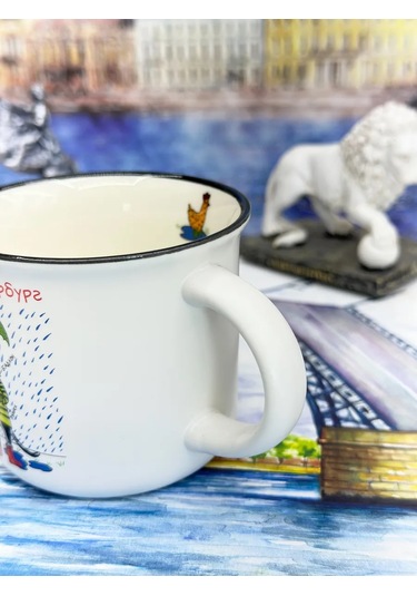 Bjorn Porselen Kupa, Saint Petersburg Hatırası 180 Ml 418378003 Beyaz