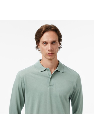 Nautica Erkek Yeşil Classic Fit Polo Yaka T-shirt Düz K57019t Yeşil