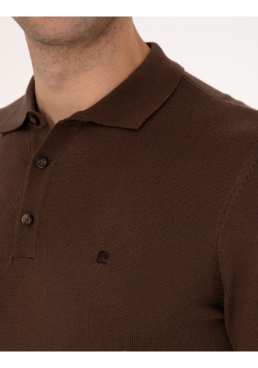 Pierre Cardin Erkek Kahverengi Kazak /triko 50314189-vr029 Kahverengi