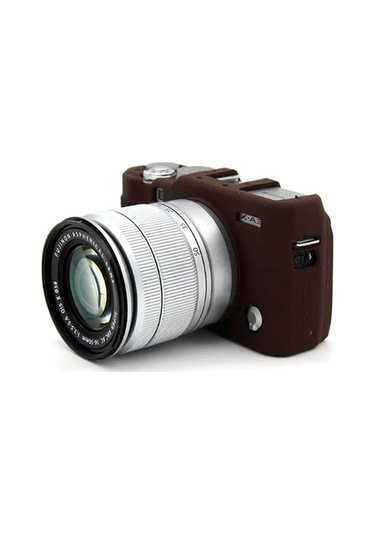 Pazly Fujifilm Xa3/xa10/xa5/xa20 Yumuşak Silikon Kılıf - Çizilmeye Karşı Koruyucu Kahve Kapağı