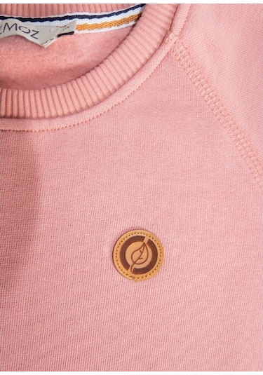 Kız Çocuk Pembe Organik Sweatshirt Pembe