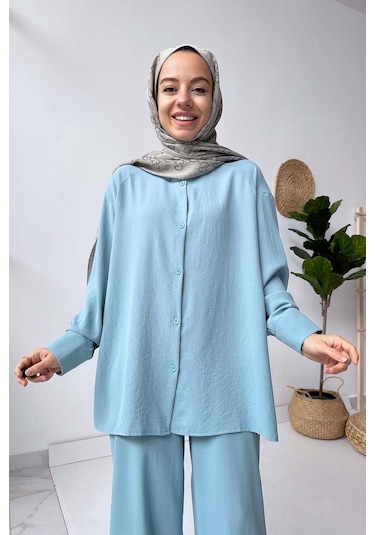 Kahijab Pearly Takım - Mavi