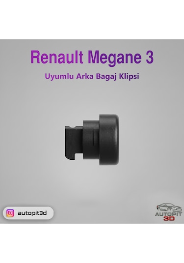 Renault Megane 3 Uyumlu Arka Bagaj Klipsi 2 Adet