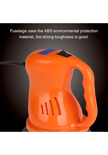 Springsun 12v Elektrikli Araba Cila Ve Parlatma Makinesi, Abs Ve Metal, 40w, 2.6m Kablolu, Tüm Otomobiller İçin Bakım Aleti Turuncu