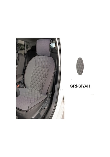 Daewoo Tico Uyumlu Koltuk Minderi Ön 2'li Set Elegance Gri