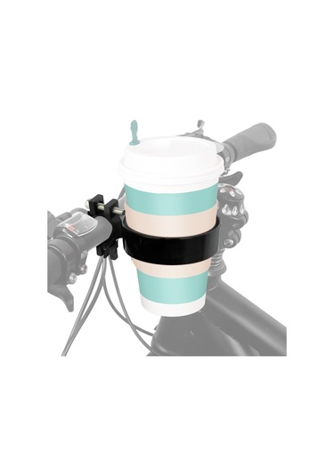 Reedark Bisiklet Aksesuarı: 18-33mm Direksiyon İçin Alüminyum Kahve Bardak Tutucu, Siyah, M5 Anahtarlı