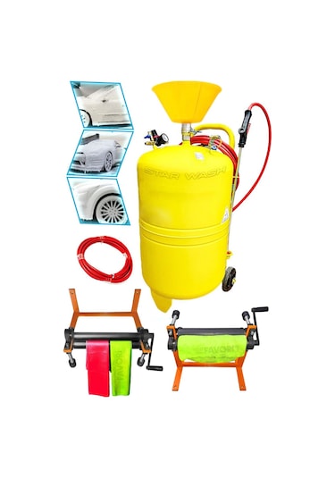 Pro Starwash Oto Yıkama Seti 90 Lt Köpük Tankı Ve Bez Sıkma