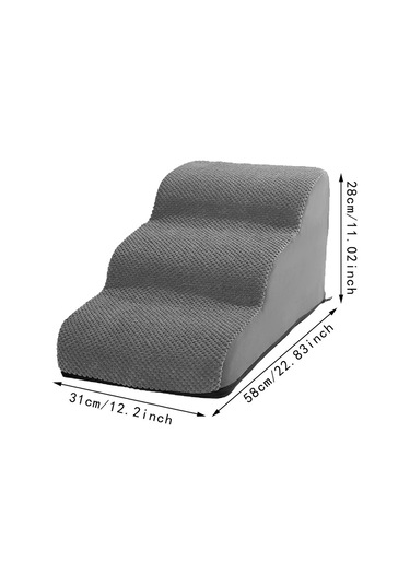 Suntek Küçük Köpekler İçin Köpek Merdivenleri Yüksek Gri