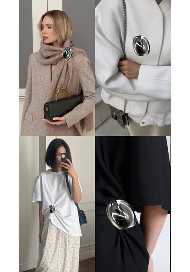 Best Price 34 Pijaloya Uygun Yuvarlak Küçük Düğme Broş 182555488 Gümüş