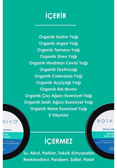 Botanivo Onarıcı Rahatlatıcı ve Nemlendirici Ayak ve Topuk Balmı 30 ML