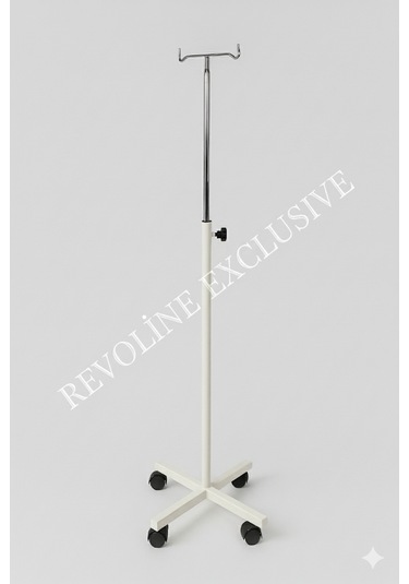 Serum Askısı 4 Ayaklı Tekerlekli Ayarlanabilir Boy