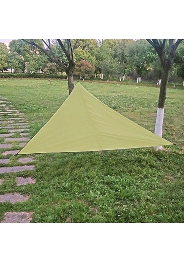 Açık Güneşlik Üçgen Gökyüzü Ekranı Basit Güneş Koruma Gölgelik, Boyut: 4x4x4m Rastgele Renk Çok Renkli