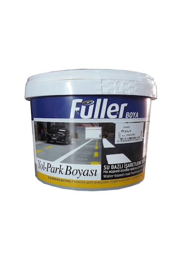Füller Sarı Yol Çizgi Boyası 2,5 Litre Su Bazlı (198112677)