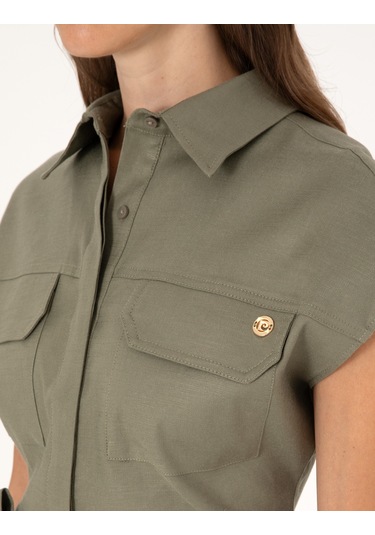 Pierre Cardin Kadın Haki Tulum Dokuma 50301185-vr027 Haki