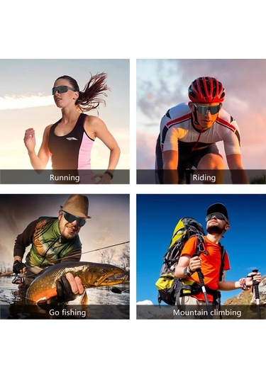 Lıcorıce Spor Akıllı Bluetooth Gözlük Şarkı Dinleme Konuşma Güneş Gözlüğü Anti-uv Siyah