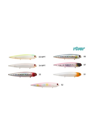 River Seabass Bullet 125 12.5Cm 23G Popper Maket Balık