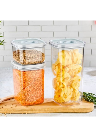 Finehome 3 Boy Kilitli Kapak Saklama Kabı Seti