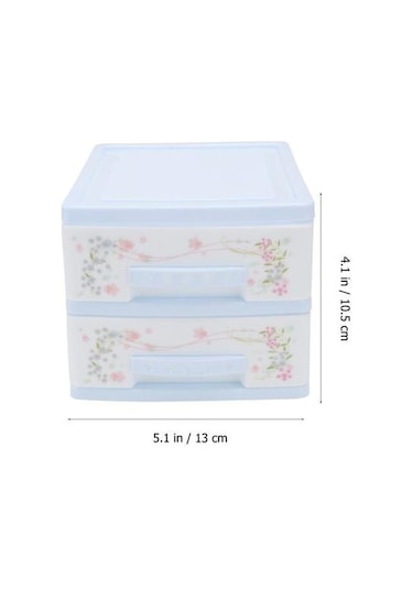 Makyaj Saklama Kutusu Çocuk Firkete Kutusu Çekmece Tipi Saklama Kutusu Küçük Boyutu Depolama Kutusu Office Des İçin İki Katmanlı Depolama Kabini Saklama Kutuları Ve Amp Bidon