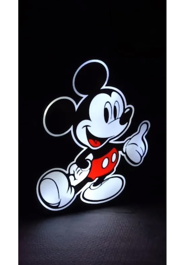 Micky Fare Dekoratif Aydınlatma Led Gece Lambası Çok Renkli
