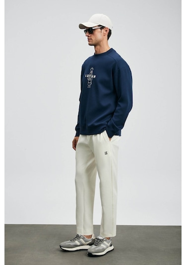 Lufian Rex Beyaz Erkek Eşofman Altı 112050075 Beyaz