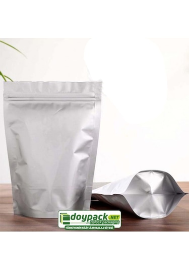 Doypack Alüminyum Kilitli Doypack 18 x 29 CM 750 G 50'li