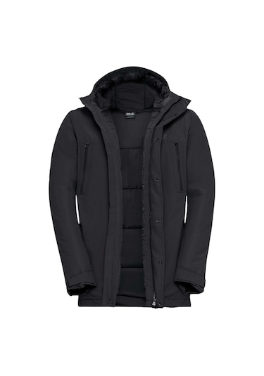 Jack Wolfskın Jack Wolfskin Glacier Shield Erkek Sarı Outdoor Ceketi 6000 Siyah