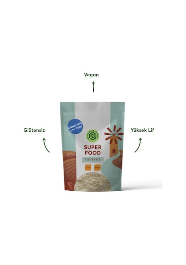 Glutensiz Fabrika Glutensiz Karnıyarık Otu Tozu Psyllium 300 G