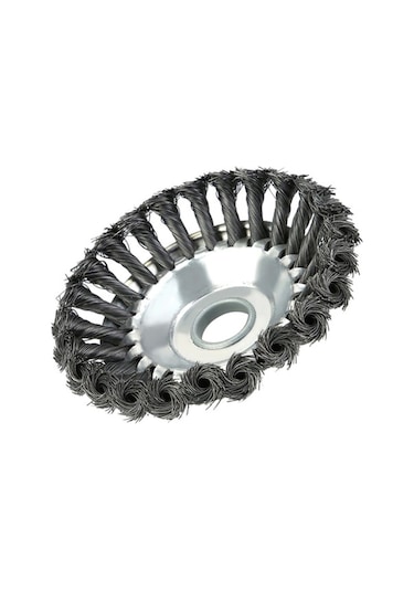 Besthome1 6 İnç Çim Biçme Makinesi Düzeltici Parçaları, Genel Aşınmaya Dayanıklı Çok İşlevli Çelik Tel Pas Temizleme Ayıklama P