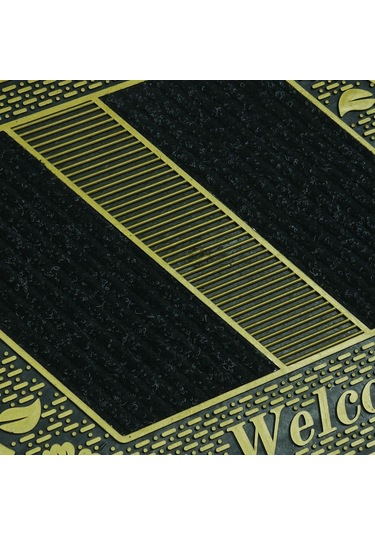 Welcome Yazılı Toz Tutma Özellikli Kauçuk Kapı Önü Paspası (507926536)