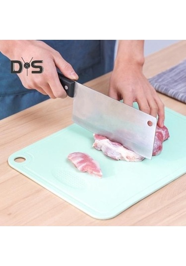 Novahub Pembe Kaymaz Kesme Tahtası L, Çift Taraflı, Taşınabilir Mutfak Doğrama Bloğu/ Pembe