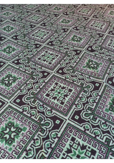 Uşak Dokuma Kilim 180x280cm Yeşil - Beyaz