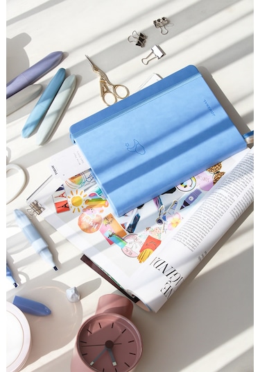 A5 Bullet Journal Noktalı Defter 140 Gr. 80 Yaprak Skylight Mavi