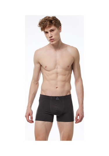 Malabadi Erkek Antrasit Pamuk Elastan Boxer 1m074 Antrasit