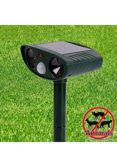 Cbtx Güneş Enerjili Ultrasonik Kedi Köpek Kovucu Yeşil